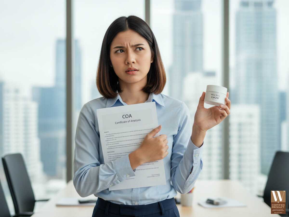 เหตุผลที่ต้องมีเอกสาร COA เพื่อยืนยันคุณภาพและความปลอดภัยของผลิตภัณฑ์เครื่องสำอาง