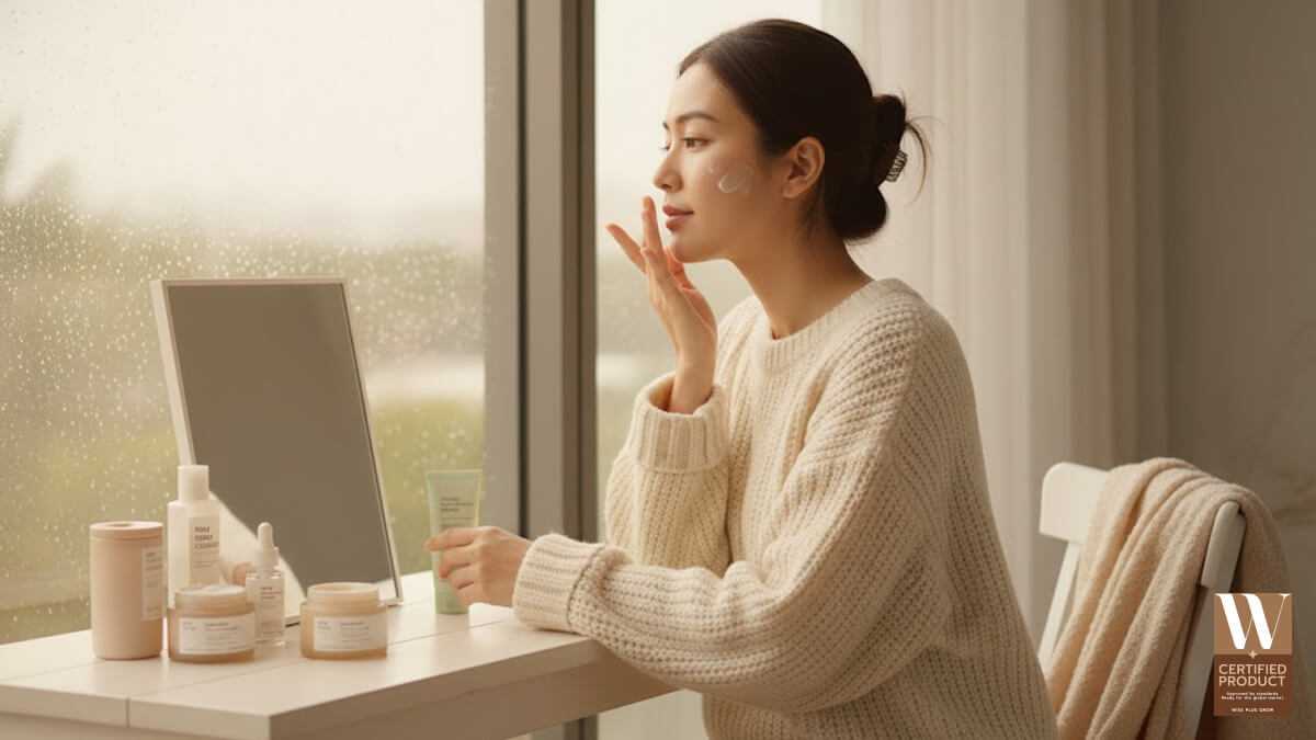 สกินแคร์ฤดูหนาวฟื้นฟูและเติมความชุ่มชื้น
