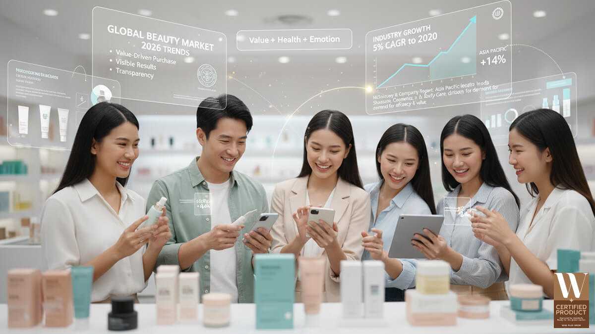 ภาพรวมตลาดความงามปี 2026 เน้นคุณค่า สุขภาพ และอารมณ์