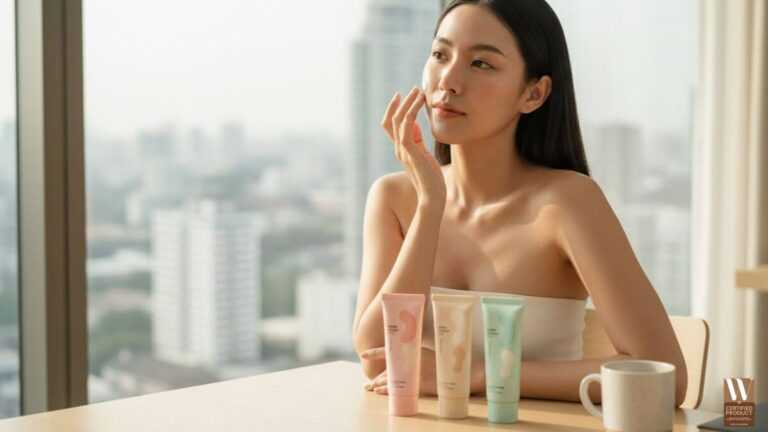 กันแดดเมคอัพเบสครีมกันแดดบำรุงผิวแบบ Tone-up Blur และ Sebum Control ในขั้นตอนเดียว