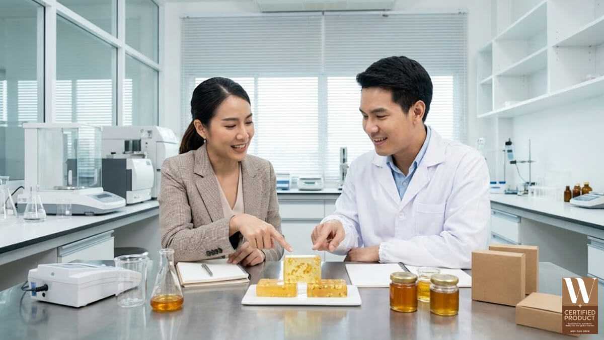 เจ้าของแบรนด์คนไทยคุยกับโรงงานผลิตเรื่องพัฒนาสูตรสบู่น้ำผึ้งทองคำ