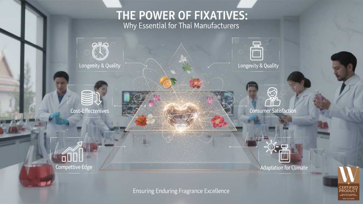 ความสำคัญของ Fixative สำหรับผู้ผลิตน้ำหอมในไทย