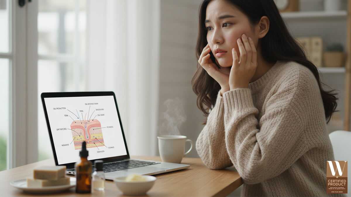 สาเหตุที่ผิวมันยังแห้งและลอกในอากาศเย็น