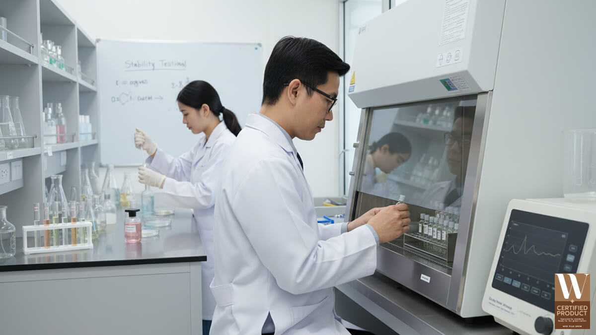 การทดสอบเสถียรภาพน้ำหอมคือการตรวจความคงตัวของกลิ่นและคุณสมบัติ