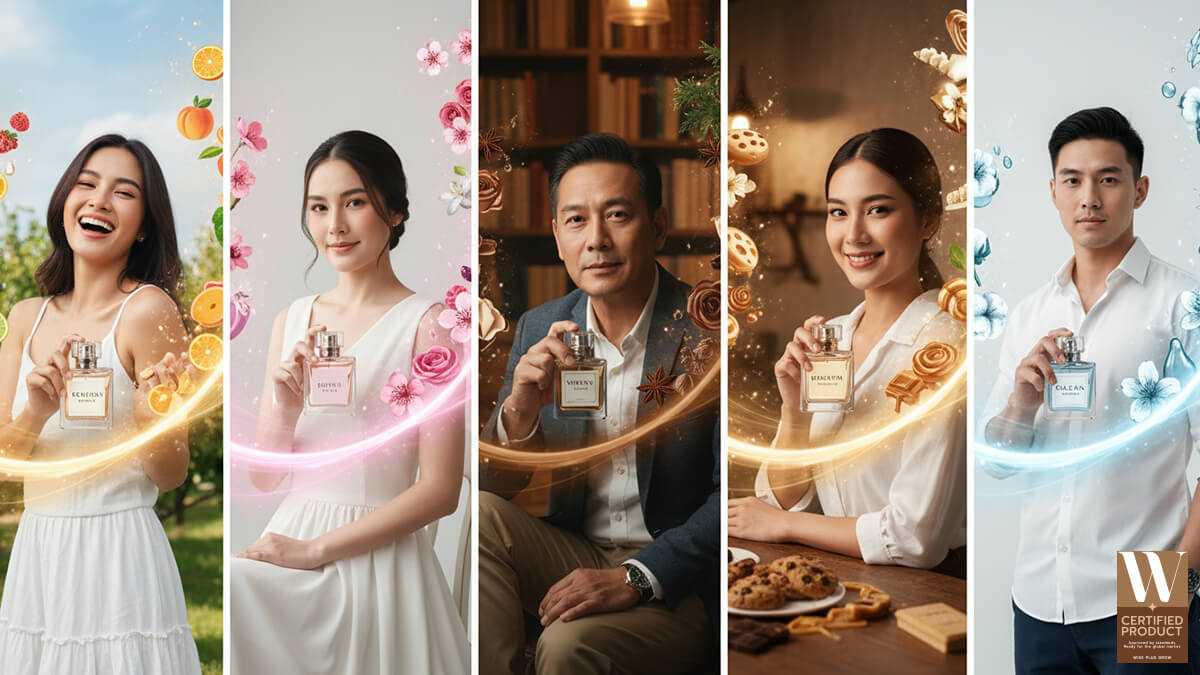 โทนกลิ่นน้ำหอมยอดนิยมและความหมายทางอารมณ์