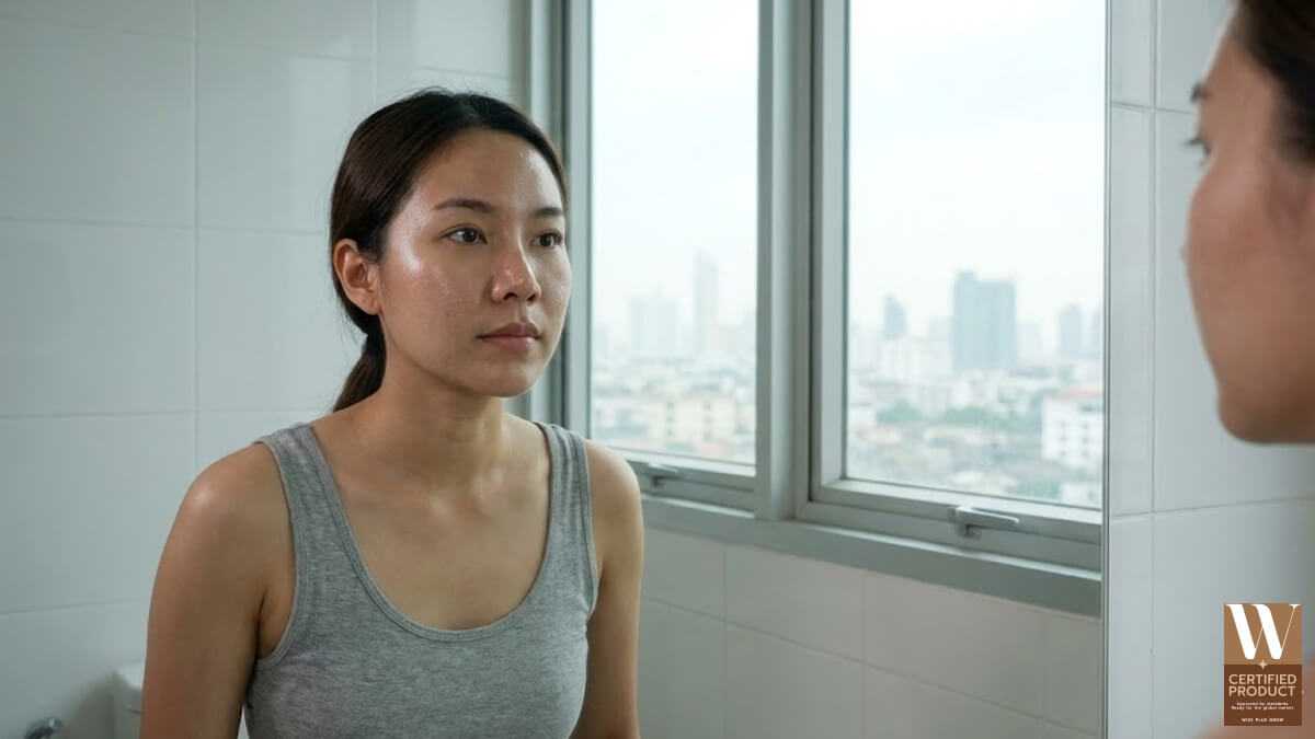 ผิวมันและผิวผสมที่เหมาะกับการใช้สบู่สาหร่ายแดงทองดำดีท็อกซ์ผิว