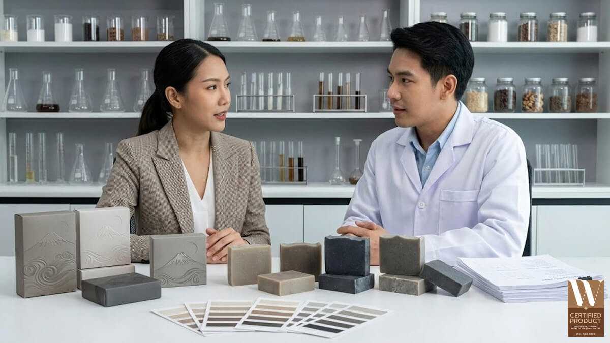 พัฒนาแบรนด์สบู่โคลนภูเขาไฟฟูจิร่วมกับโรงงานรับผลิตสบู่มืออาชีพ