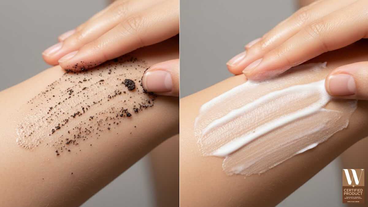 เปรียบเทียบสครับชาโคลฟองนมกับสครับทั่วไป เรื่องแรงเสียดสีผิว