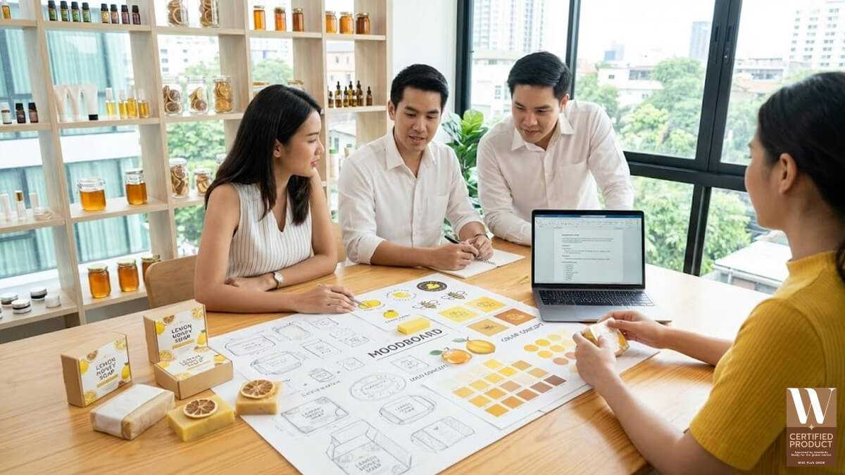 การวางคอนเซ็ปต์และออกแบบแบรนด์สบู่เลม่อนฮันนี่ในไทย
