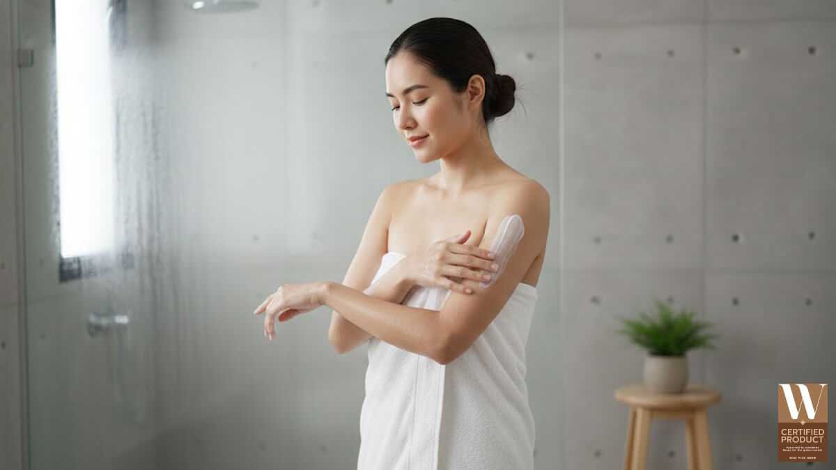 การบำรุงผิวหลังใช้สครับมะพร้าว