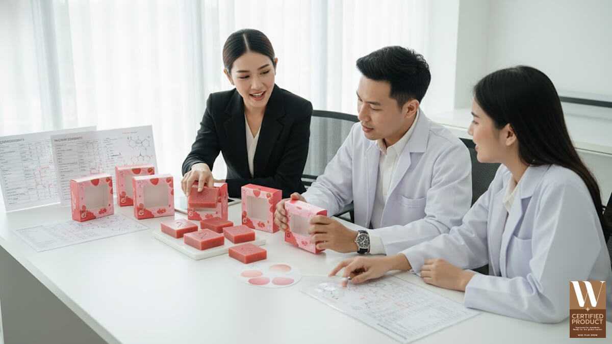 วางคอนเซปต์แบรนด์สบู่สตอรว์เบอรี่แดงร่วมกับโรงงานรับผลิตสบู่