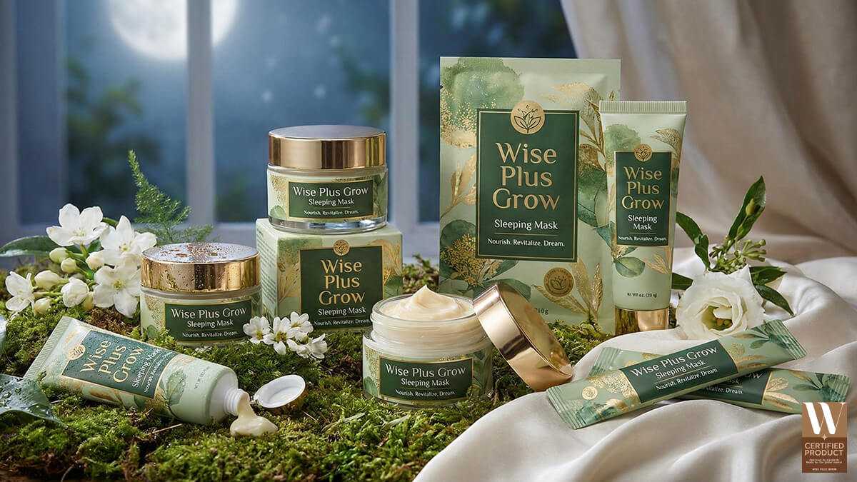 เหตุผลเลือก Wise Plus Grow เป็นผู้ผลิตสลีปปิ้งมาส์ก OEM