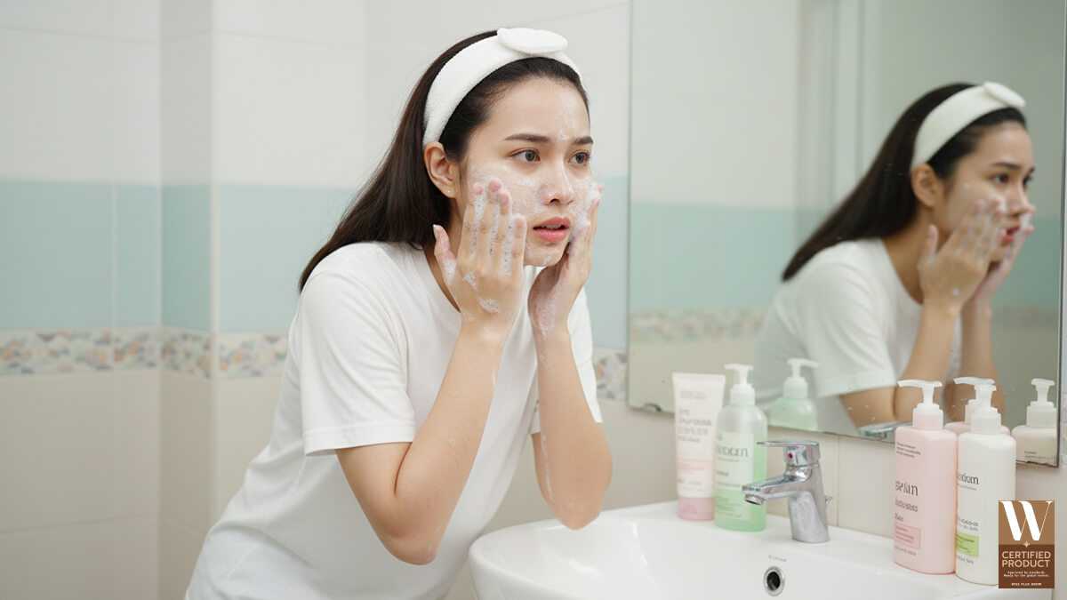 ผิวสูญเสียอะไรไปพร้อมกับการล้างหน้าและอาบน้ำ