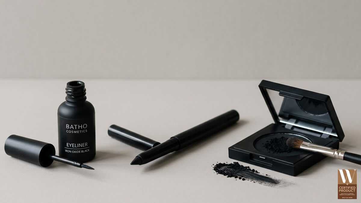 ตัวอย่างผลิตภัณฑ์เครื่องสำอางที่ใช้ Iron Oxide Black