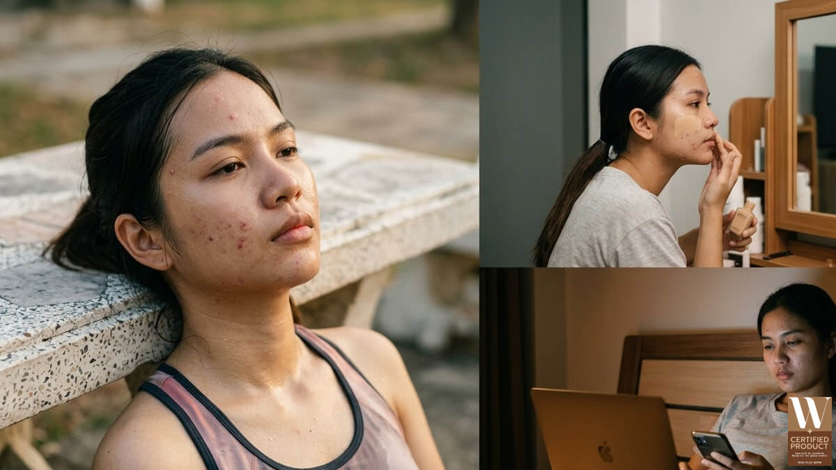 พฤติกรรมในชีวิตประจำวันที่กระตุ้นการเกิดสิวบนผิวหน้า