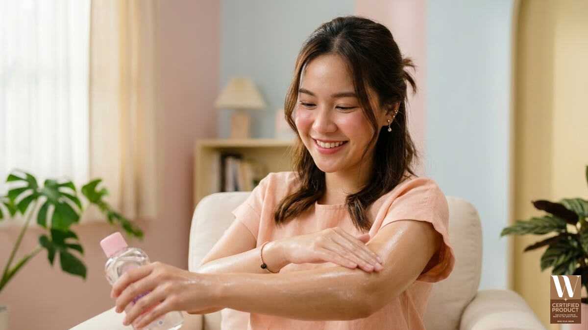 วิธีใช้เบบี้ออยล์กับผิวกาย ให้ผิวนุ่มชุ่มชื้น