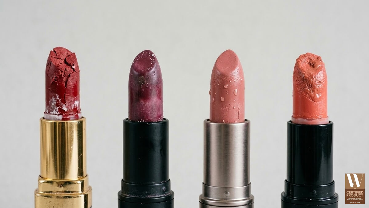 สัญญาณว่าลิปสติกเริ่มเสื่อมคุณภาพ