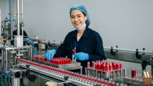 การผลิตลิปสติกในอุตสาหกรรมเครื่องสำอาง