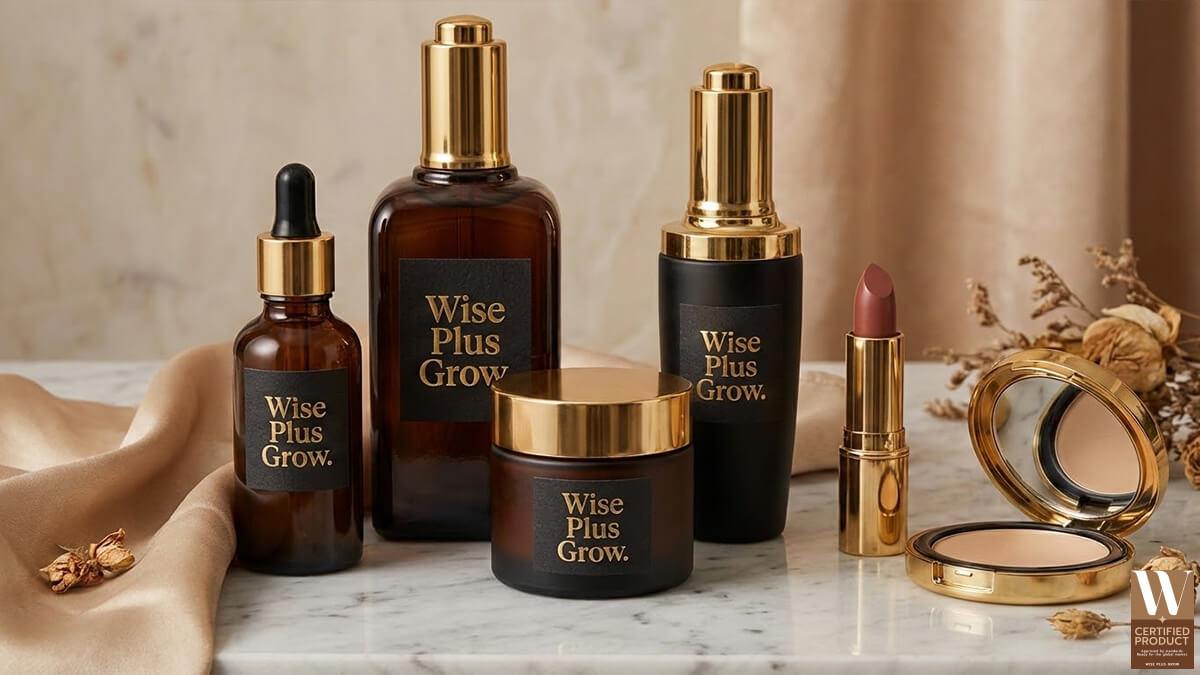 โทนสี Luxury สำหรับแพ็กเกจสกินแคร์และเครื่องสำอางระดับพรีเมียม