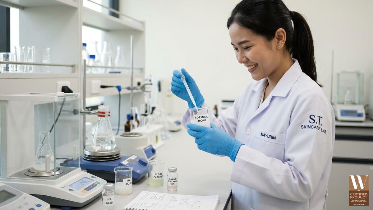 การพัฒนาสูตร Marine Collagen Skincare