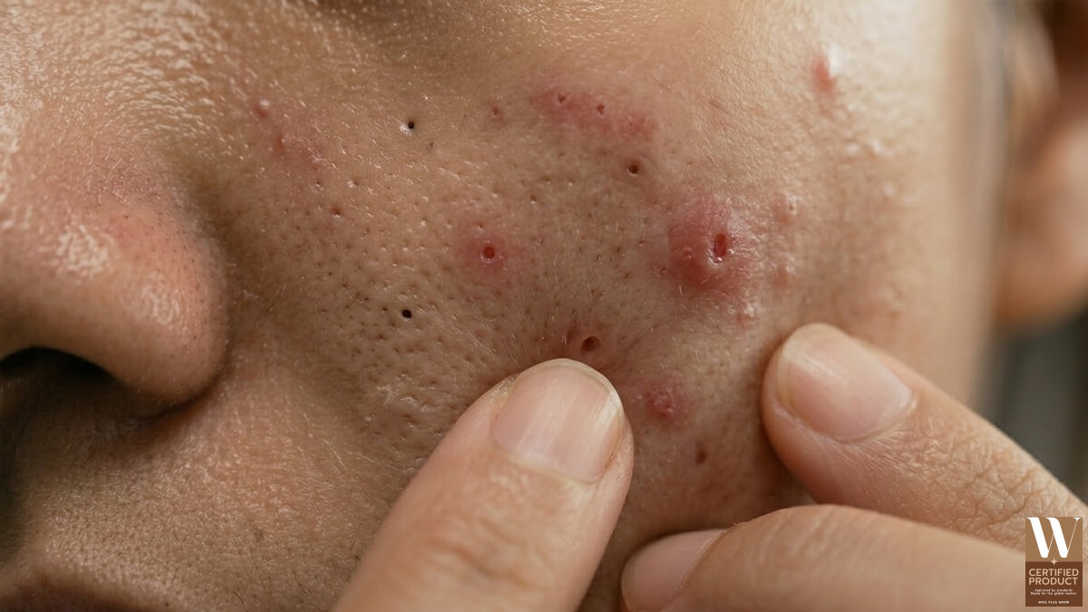 กลไกของรูขุมขนที่เกี่ยวข้องกับการเกิดสิวบนผิวหน้า