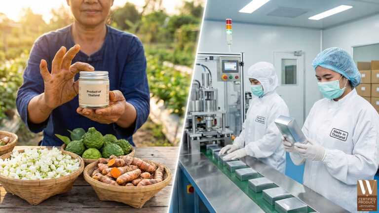 ความแตกต่างระหว่างฉลาก Product of Thailand และ Made in Thailand บนสินค้า