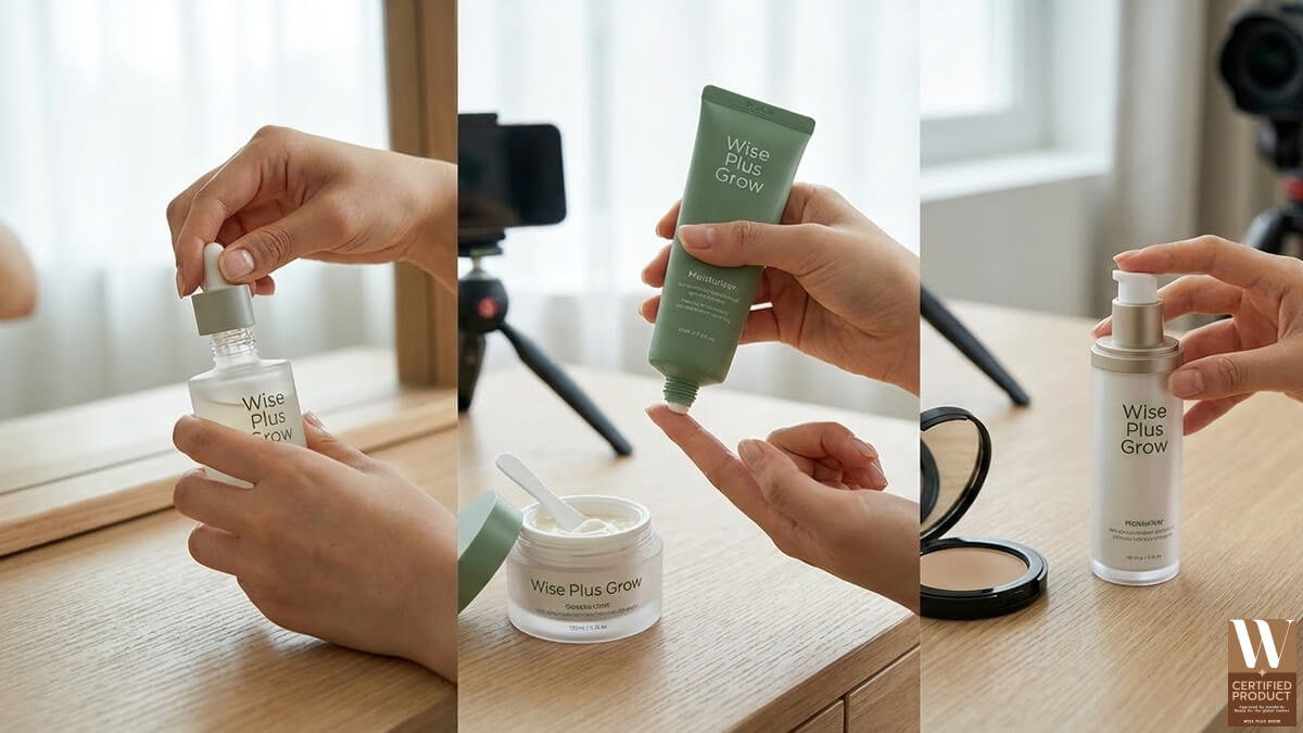 บรรจุภัณฑ์สกินแคร์และเครื่องสำอางที่ออกแบบให้โดดเด่นบนหน้าจอออนไลน์