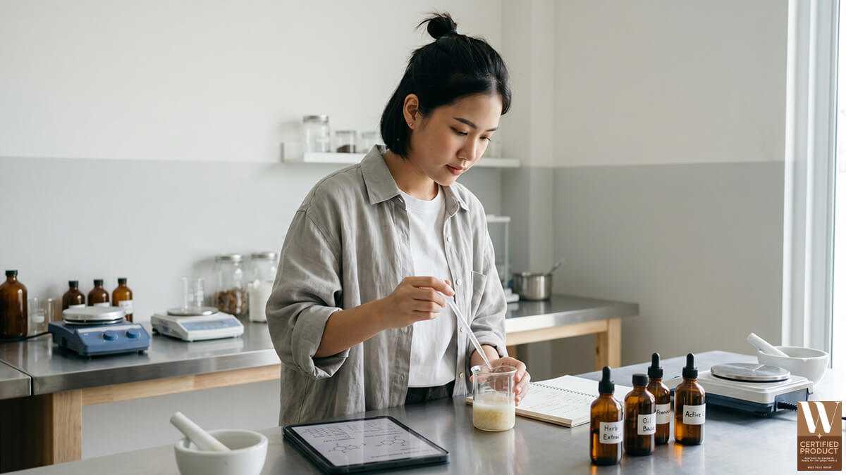 สูตรเฉพาะแบรนด์สำหรับผลิตครีมและเครื่องสำอาง