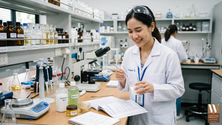 ตรวจเอกสารวัตถุดิบเครื่องสำอางก่อนพัฒนาสูตร