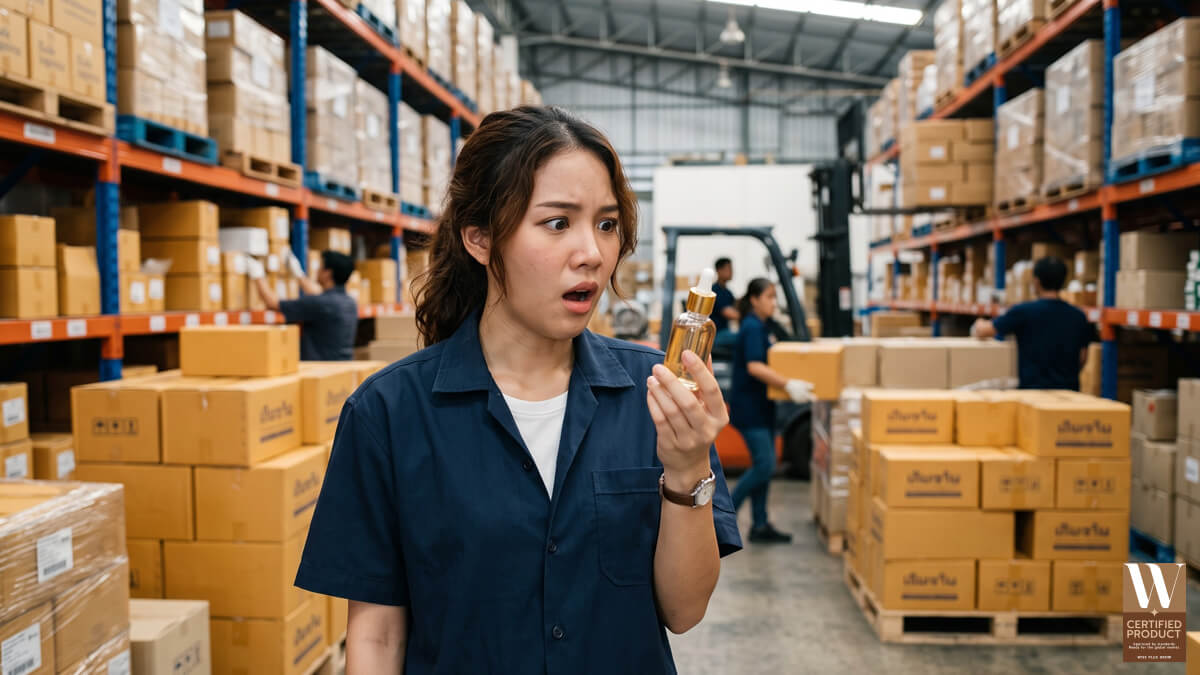ความเสี่ยงของการผลิตเครื่องสำอางล็อตใหญ่