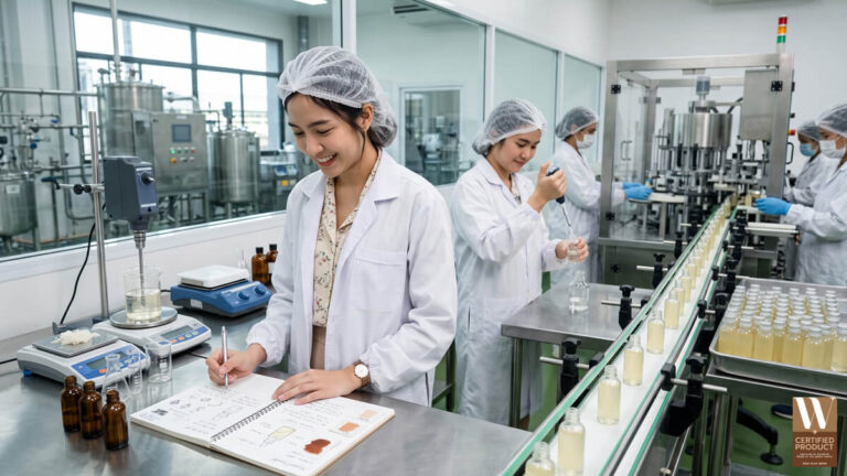 ขั้นตอน OEM เซรั่มจาก Product Brief ถึงการผลิตล็อตแรก