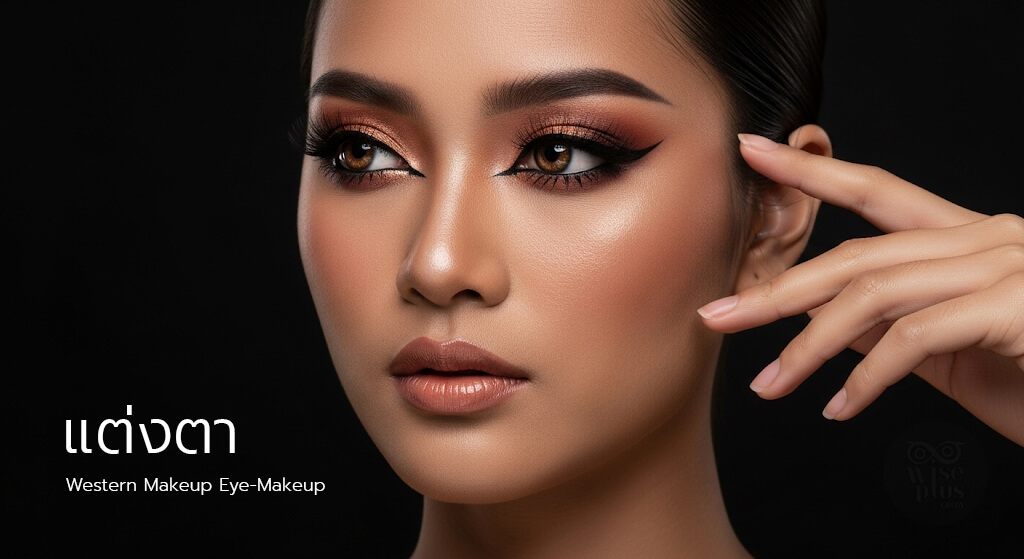 แต่งตาโทนน้ำตาลทองสายฝอ