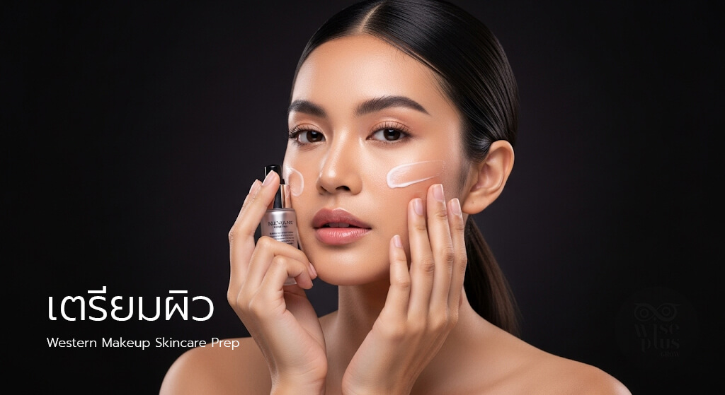 เตรียมผิวก่อนแต่งหน้าสายฝอ