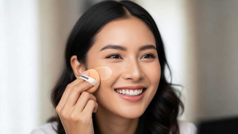 Apply foundation to make your face smooth