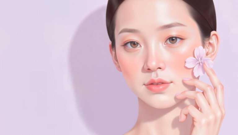 Youthful facial skin