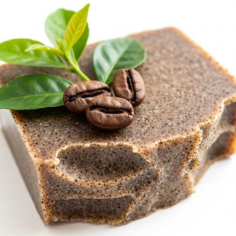 ส่วนผสมธรรมชาติในสบู่สครับกากกาแฟ