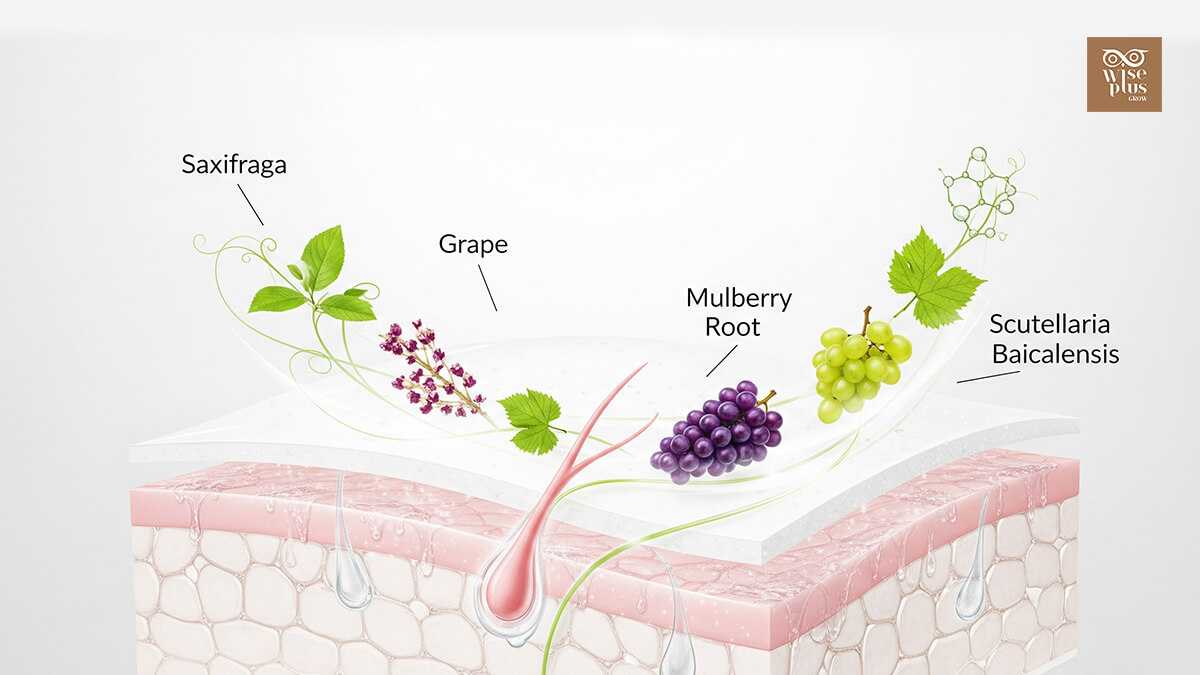 ภาพจำลองการทำงานของสารสกัดพืชเอเชียใน BIOWHITE ที่ช่วยให้ผิวแลดูขาวใส อ่อนโยน 