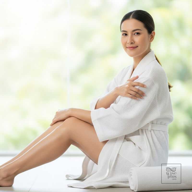 ผิวเนียนใสหลังใช้สครับน้ำตาลบลูเบอร์รี่