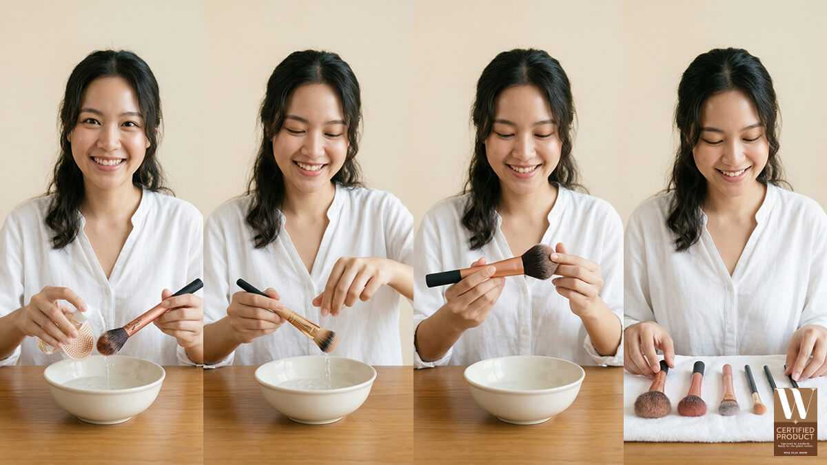 4 เคล็ดลับดูแลแปรงแต่งหน้า