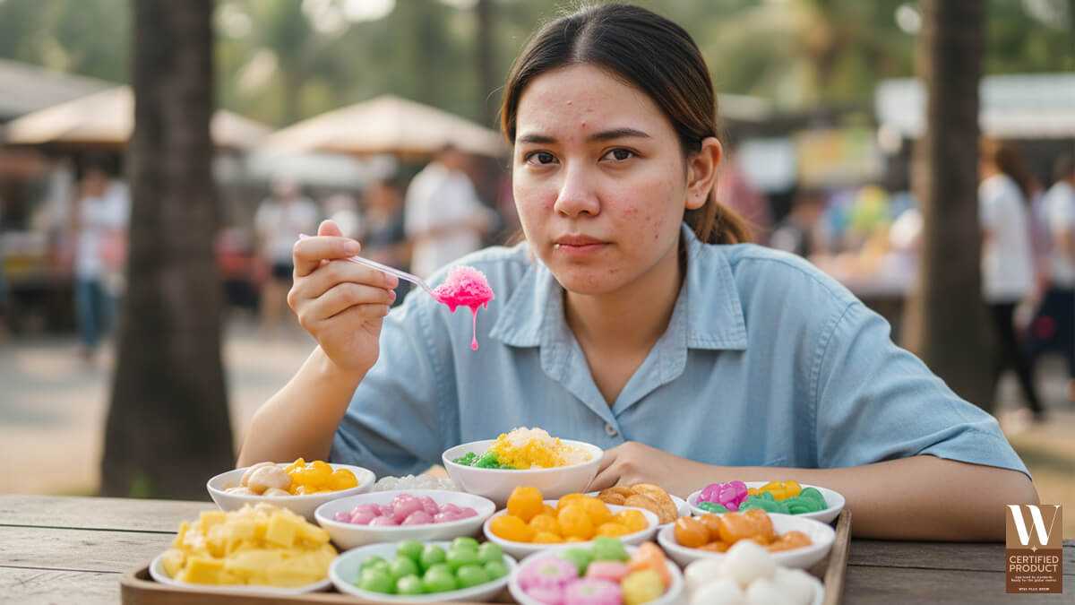 น้ำตาลทำร้ายผิวอย่างไร ส่งผลต่อริ้วรอย สิว และความเสื่อมของผิว