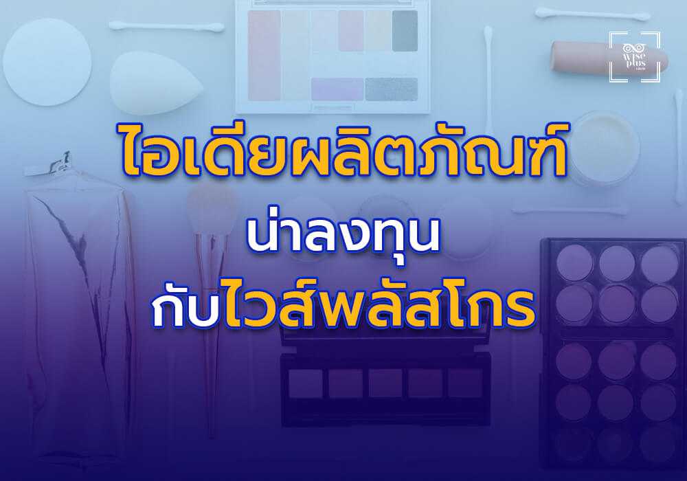 ไอเดียผลิตภัณฑ์น่าลงทุนที่สามารถผลิตได้กับไวส์พลัสโกร