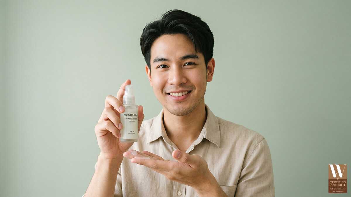 วิธีเลือกมอยส์เจอไรเซอร์เนื้อบางเบาสำหรับผู้ชาย