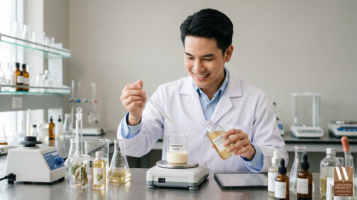 ไวส์พลัสโกรช่วยพัฒนาสูตรเครื่องสำอางให้ตอบโจทย์แบรนด์
