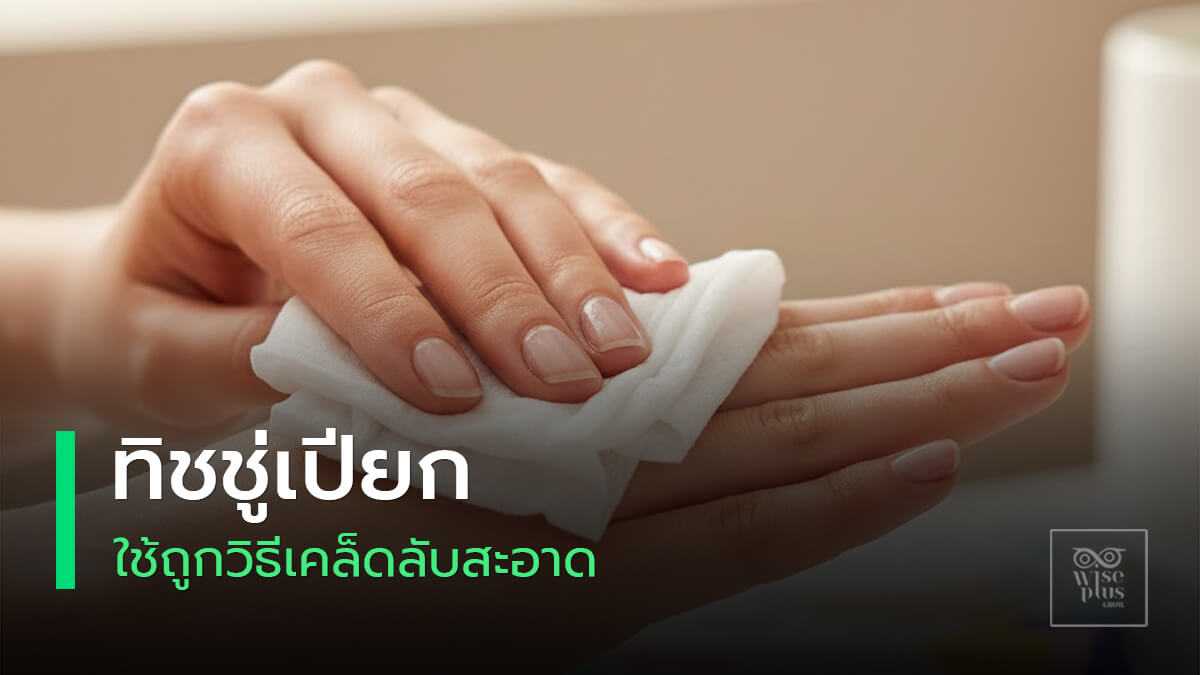 เคล็ดลับใช้ทิชชู่เปียกให้สะอาดปลอดภัยสุขอนามัยดี