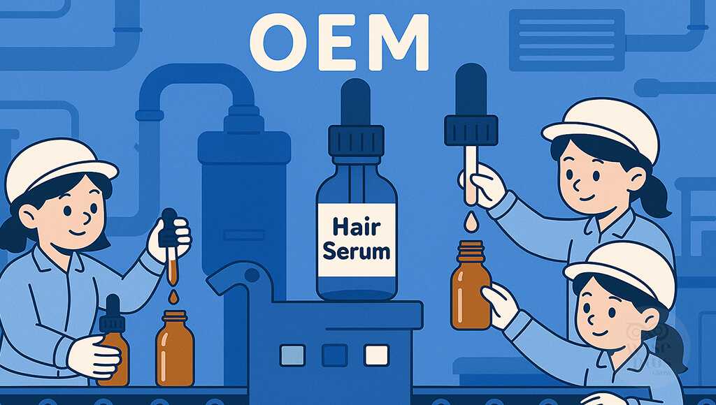 กระบวนการผลิตเซรั่มผมในโรงงาน OEM