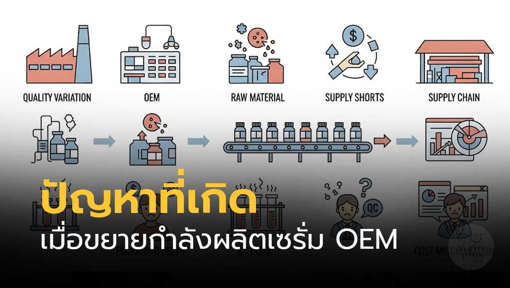 ปัญหาที่เกิดเมื่อขยายกำลังผลิตเซรั่ม OEM