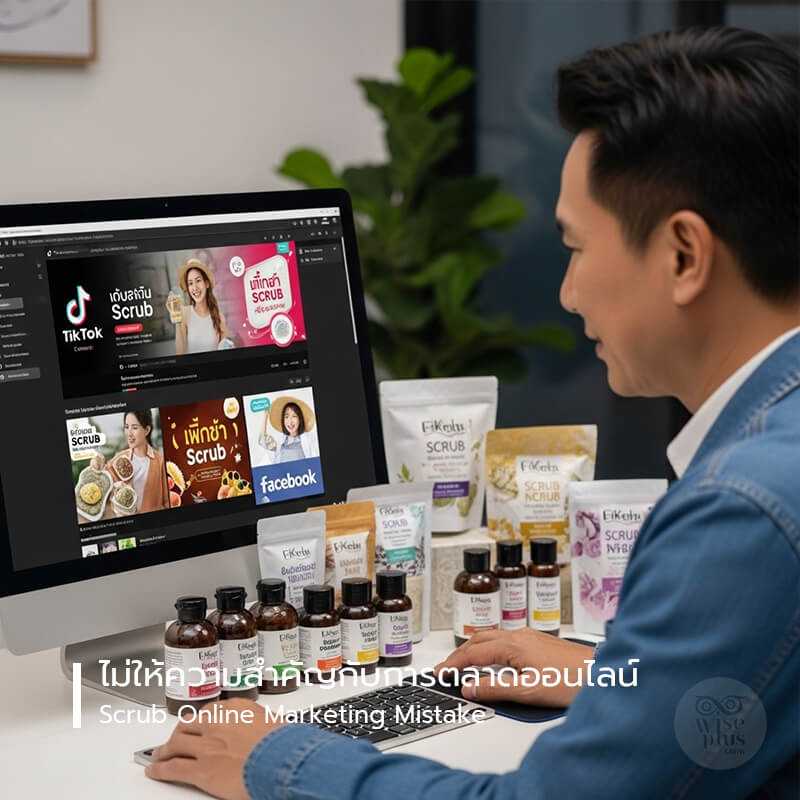 มองข้ามการตลาดออนไลน์ในการทำแบรนด์สครับ
