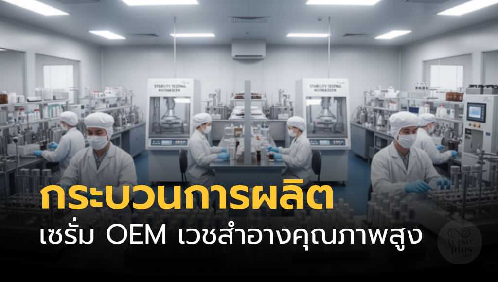 กระบวนการผลิตเซรั่ม OEM เวชสำอางคุณภาพสูง