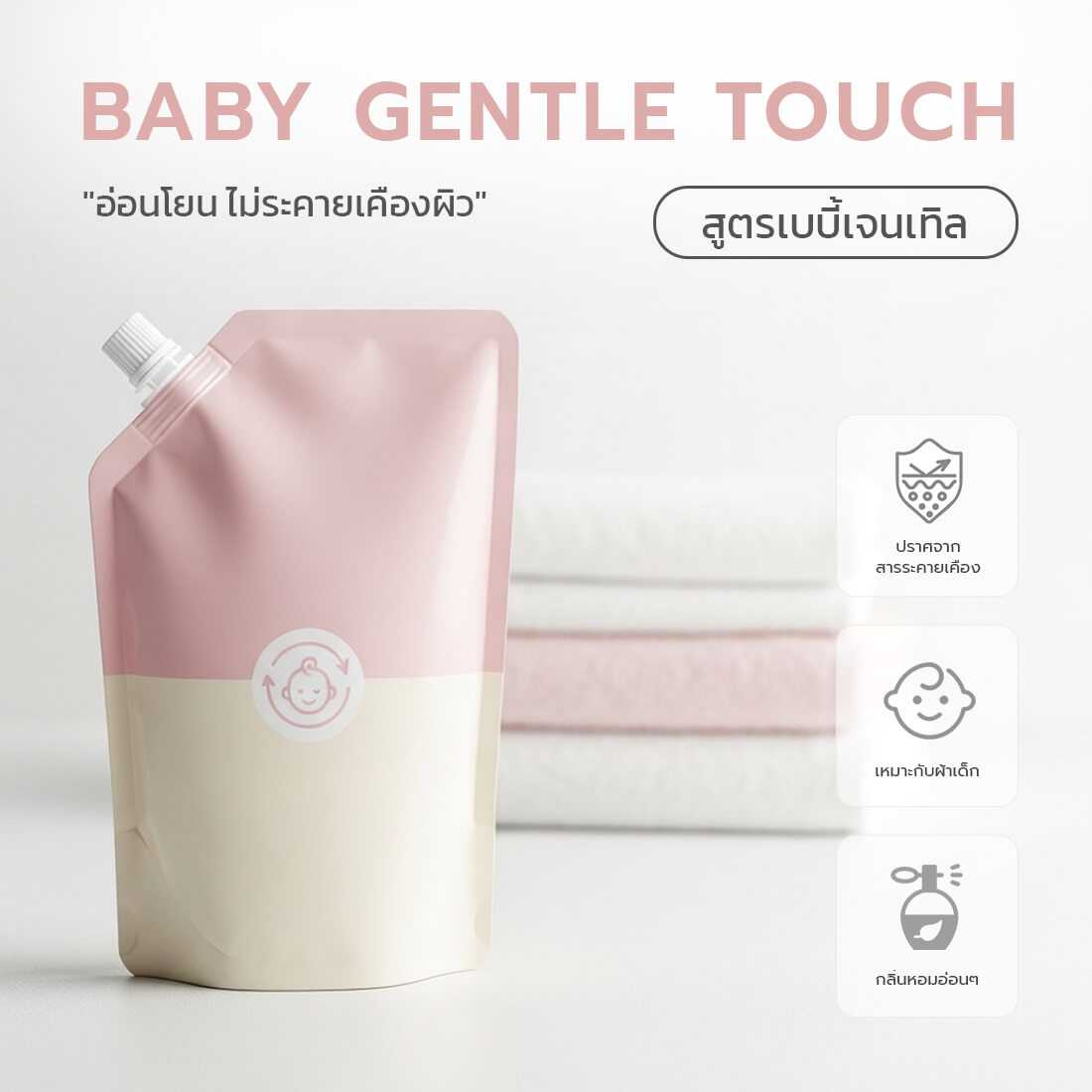รับผลิตน้ำยาปรับผ้านุ่ม สูตรเบบี้เจนเทิล