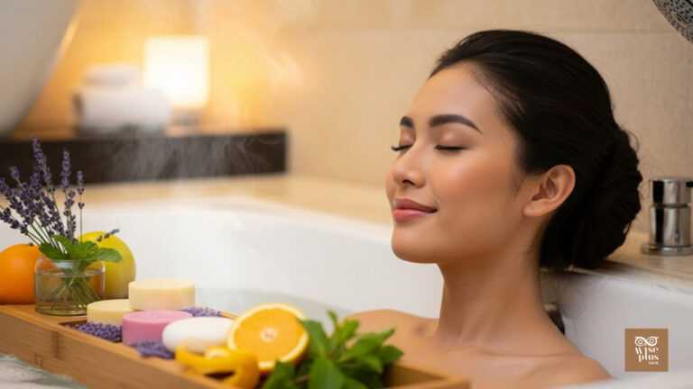สบู่หอมกลิ่นสปาอโรมาโทนผ่อนคลายในห้องน้ำพรีเมียม